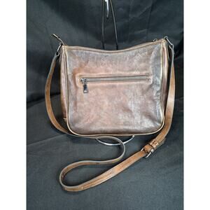 Iswee Genuine Leather Satchel Crossbody Bag Handbag Designer Brown Purse